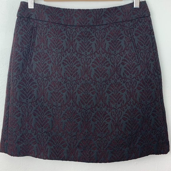 Ann Taylor LOFT Brocade A-Line Skirt - Picture 1 of 5